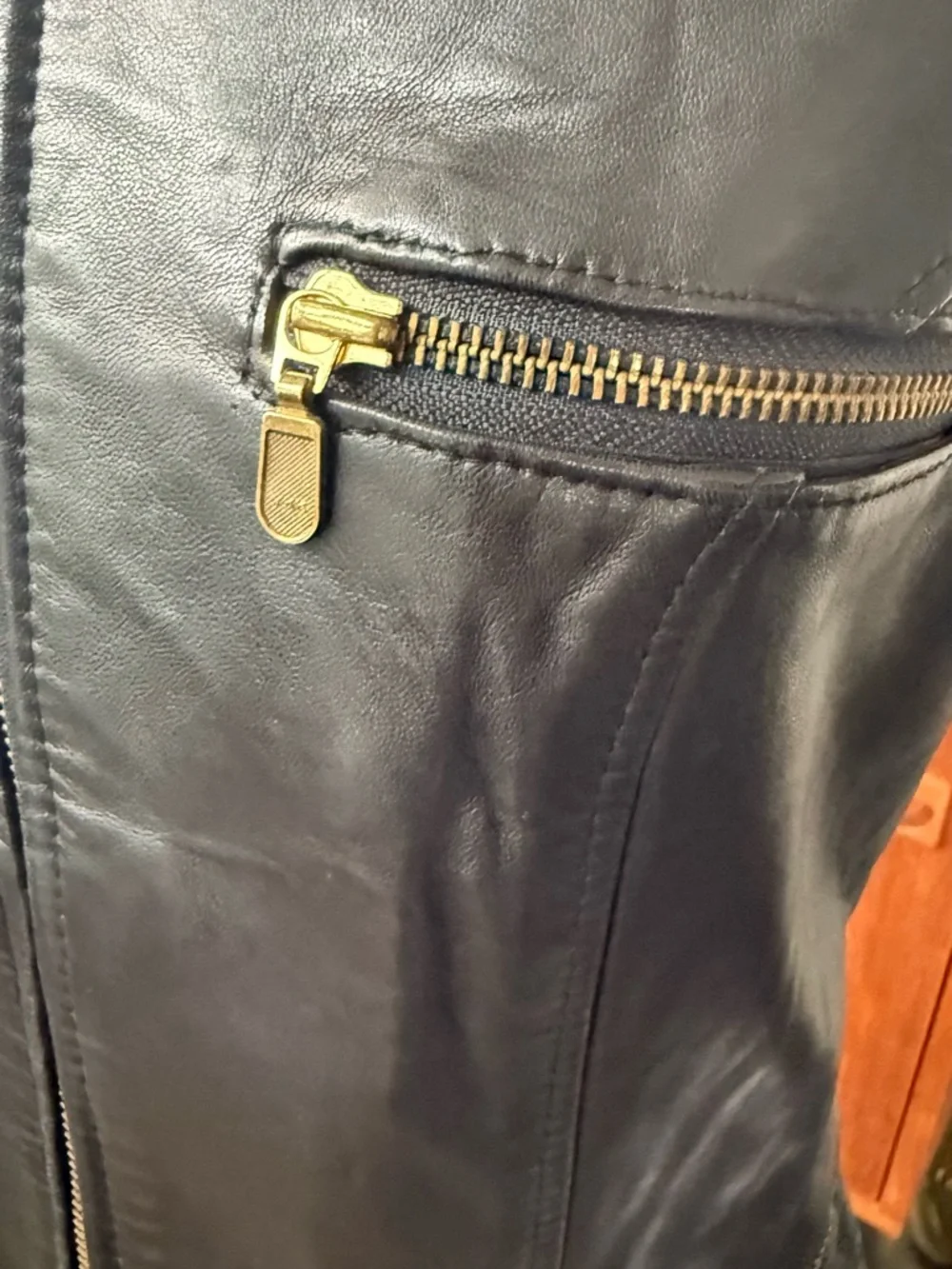 Attitude PEGABO Black Leather Jacket - P/S - Picture 3 of 6